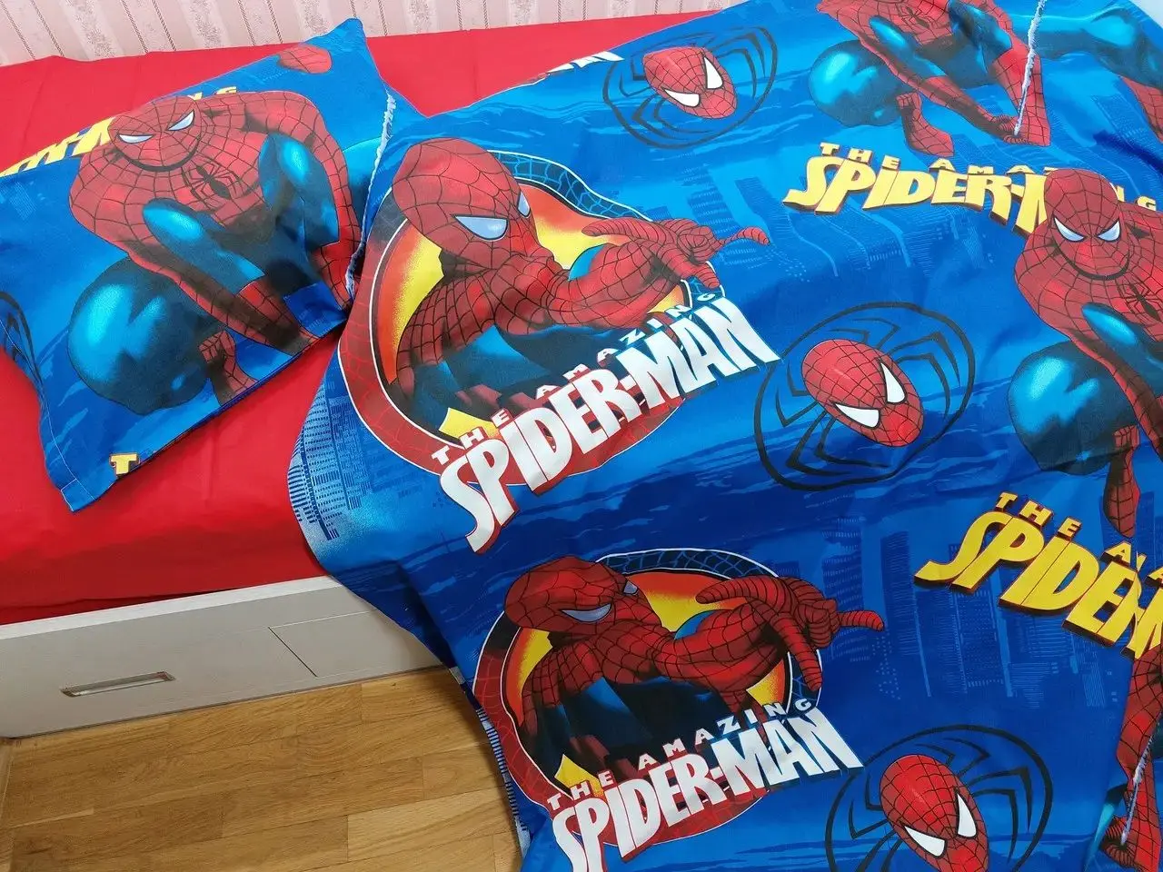 Постельное белье Cottony Spiderman 1P (Red/Blue)