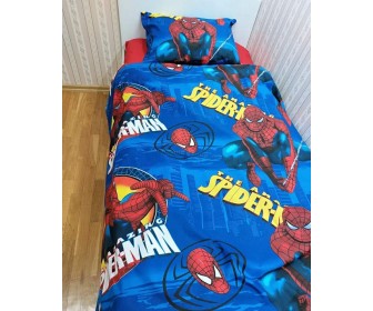 Lenjerie de pat Cottony Spiderman 1P (Red/Blue)