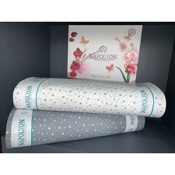 Lenjerie de pat Cottony Stelute 1P (White/Grey) Thumb