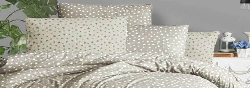 Постельное белье Cottony Stelute Euro (White/Beige)