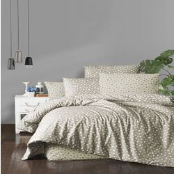 Постельное белье Cottony Stelute Euro (White/Beige)