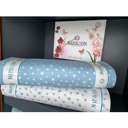 Постельное белье Cottony Stelute Euro (White/Blue) Thumb