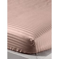 Lenjerie de pat Cottony Stripe Satin de Lux Brown 2P Thumb
