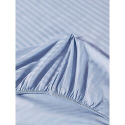 Постельное белье Cottony Stripe Satin de Lux Light Blue 2P Thumb