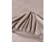 Lenjerie de pat Cottony Stripe Satin de Lux Light Brown 1P