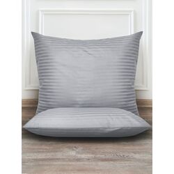 Постельное белье Cottony Stripe Satin de Lux Light Gray №9 2P Thumb