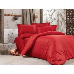 Постельное белье Cottony Stripe Satin de Lux Light Red 2P