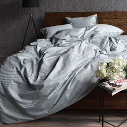 Lenjerie de pat Cottony Stripe Satin de Lux Smarald 2P