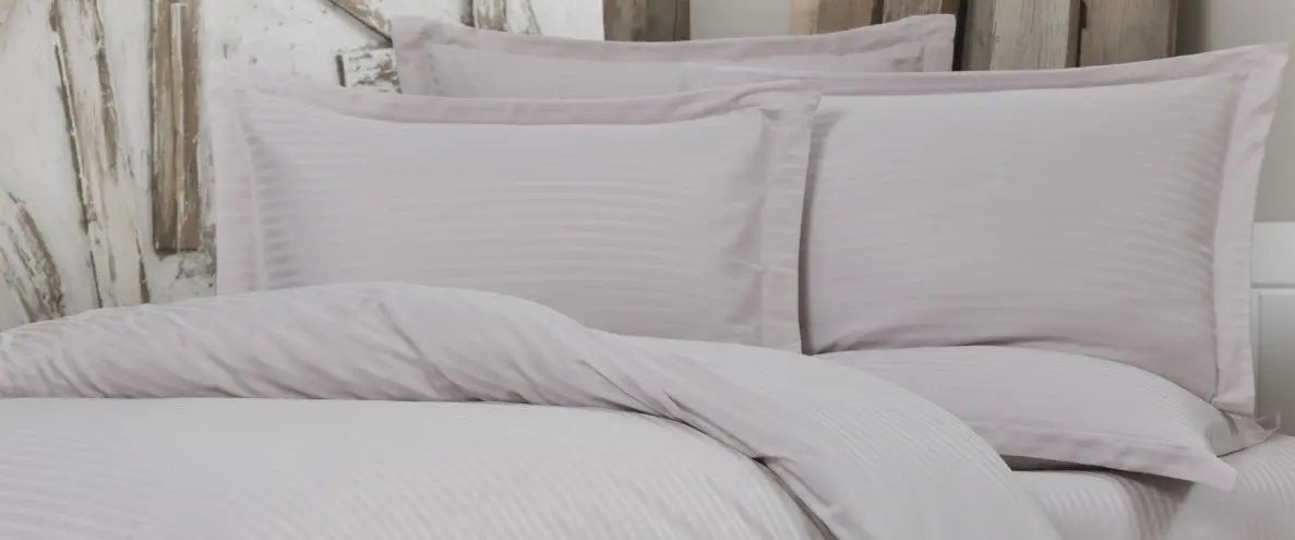 Постельное белье Cottony Stripe Vizon Euro (Grey)