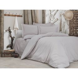 Lenjerie de pat Cottony Stripe Vizon Euro (Grey)