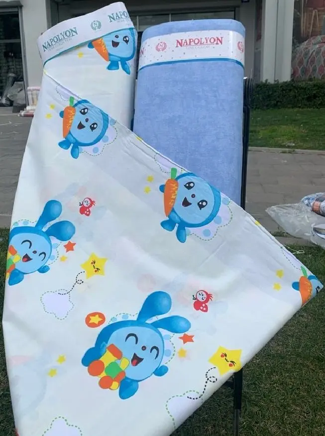 Постельное белье Cottony Tiki Riki Ta 1P (White/Blue)