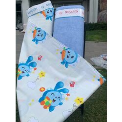 Постельное белье Cottony Tiki Riki Ta Euro (White/Blue)