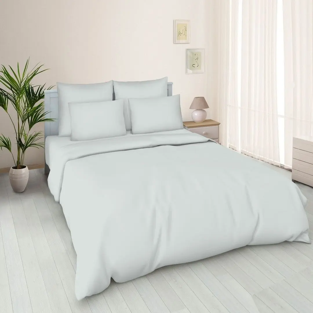 Простынь на резинке Cottony Leo 140x200x20 (Light Gray)