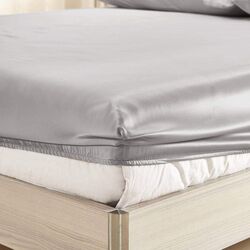 Простынь на резинке Cottony Satin de Lux Unition 160x200x23 (Light Gray) Thumb