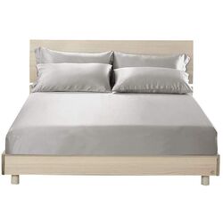 Простынь на резинке Cottony Satin de Lux Unition 160x200x23 (Light Gray) Thumb