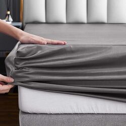Простынь на резинке Cottony Satin de Lux Uniton 160x200x20 (Charcoal) Thumb
