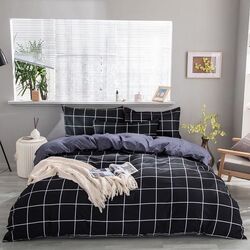 Постельное белье Elegant Home 11304-c (Black/Dark Grey/White) Thumb