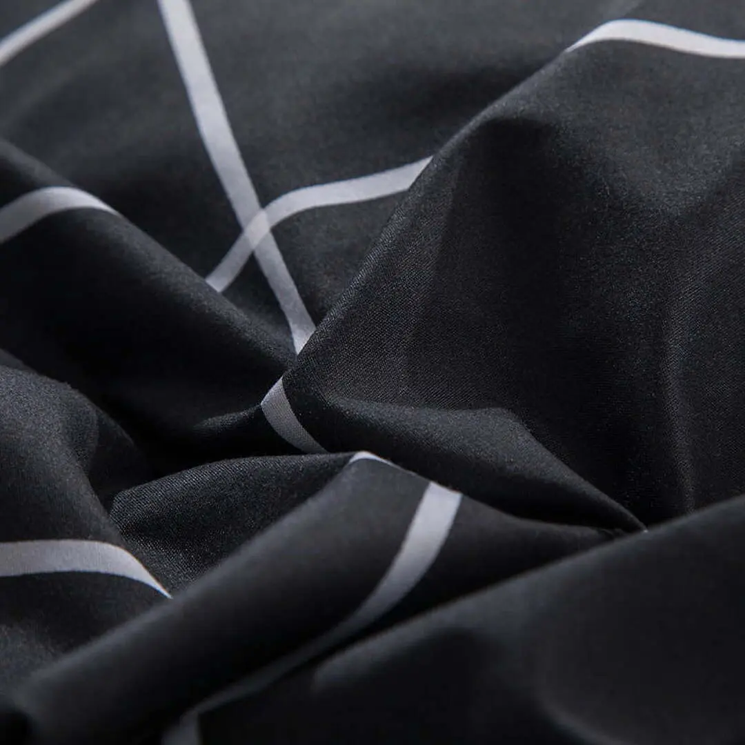 Постельное белье Elegant Home 11304-c (Black/Dark Grey/White)