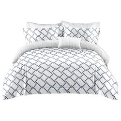 Lenjerie de pat Elegant Home 7987-c (White/Grey) Thumb