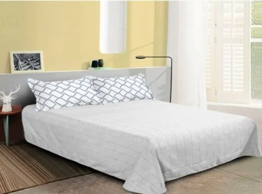 Lenjerie de pat Elegant Home 7987-c (White/Grey)