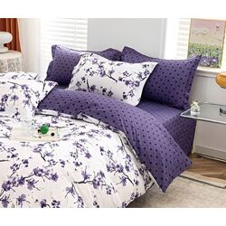 Lenjerie de pat Elegant Home 8467-c (White/Violet) Thumb