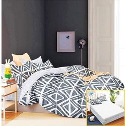 Lenjerie de pat Elegant Home 8731-c (Grey/White) Thumb