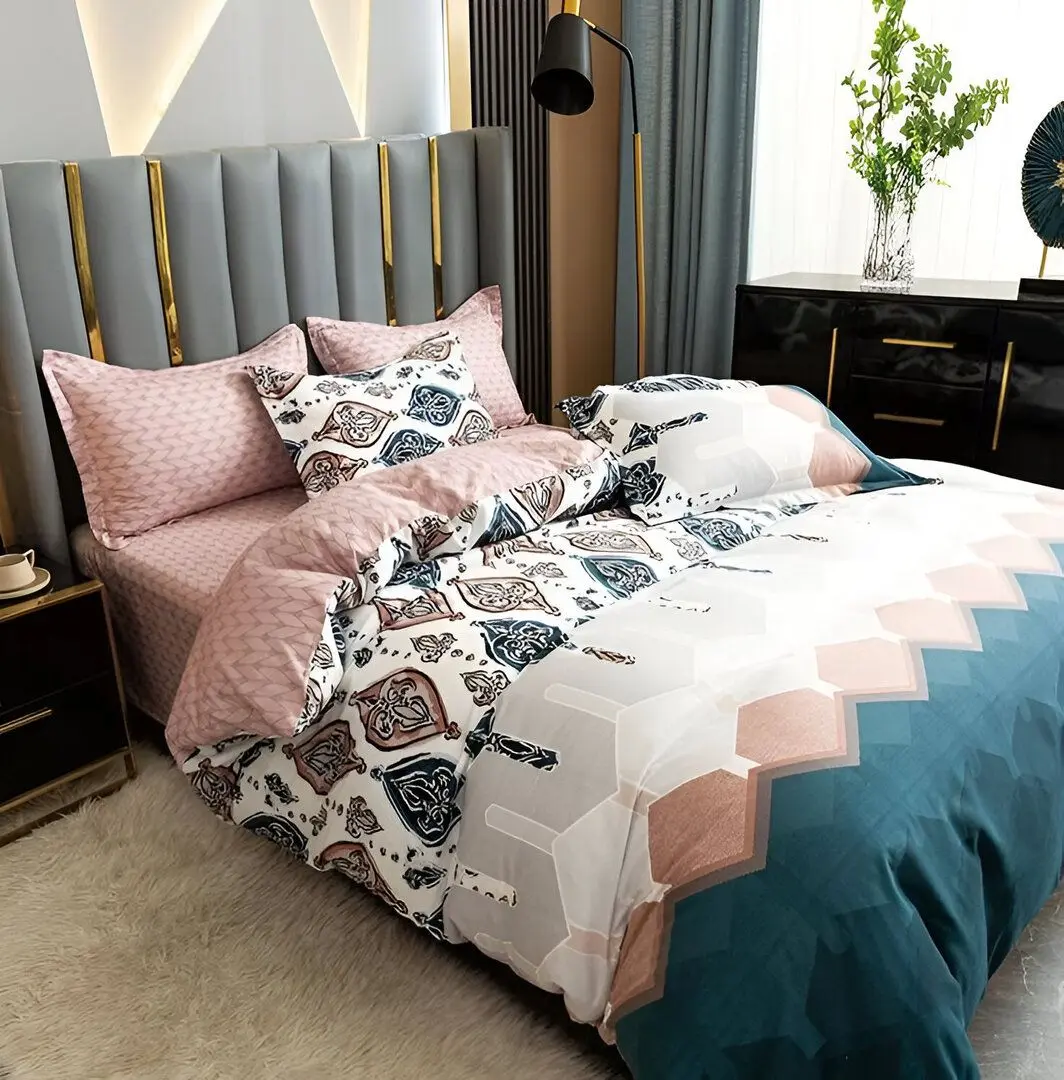 Постельное белье Elegant Home 9115-c (Pink/Multicolor)