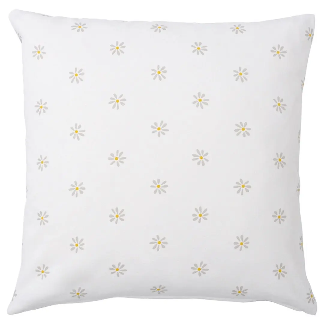 Husa pentru perna Ikea Nattslanda 50x50 (Model Floral Gri/Alb) - 2