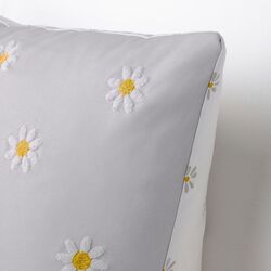Husa pentru perna Ikea Nattslanda 50x50 (Model Floral Gri/Alb) Thumb