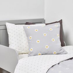 Husa pentru perna Ikea Nattslanda 50x50 (Model Floral Gri/Alb) Thumb