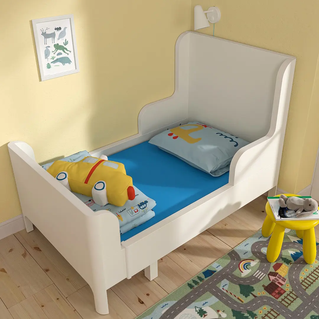 Cearsaf cu elastic junior Ikea Barndrom 80x165 (Albastru) - 4