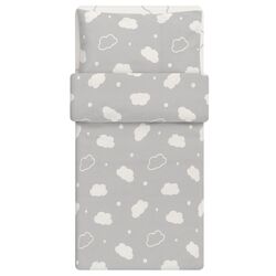 Lenjerie de pat pentru copii Ikea Ringduva 60x120 (Alb/Gri) Thumb