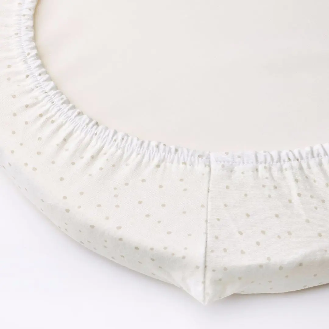 Простынь на резинке для кроватки Ikea Alskvard 41x75 (Облака/Точечный Белый)