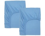 Cearşaf cu elastic pentru pătuţ Ikea Len 60x120 (Bleu)