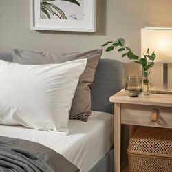 Cearsaf cu elastic Ikea Balsampoppel 160x200 (Alb) Thumb