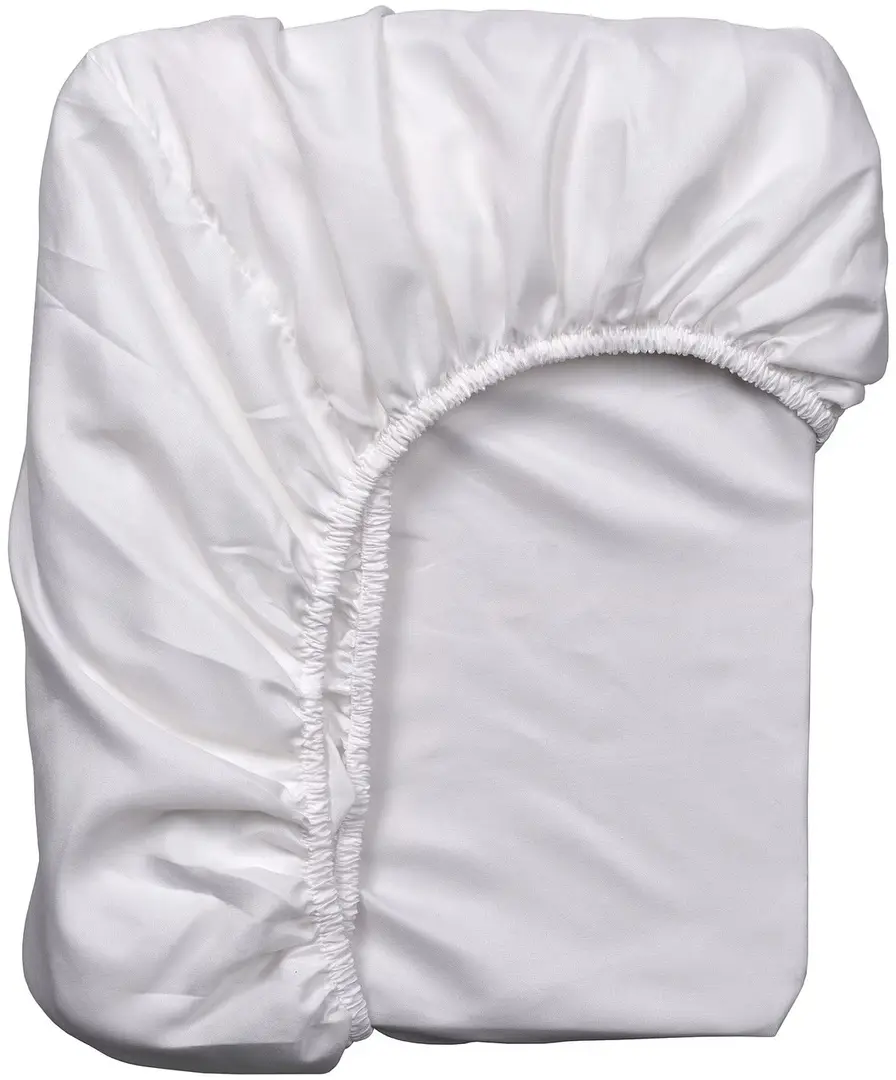 Cearşaf cu elastic Ikea Barglim 140x200 (Alb)