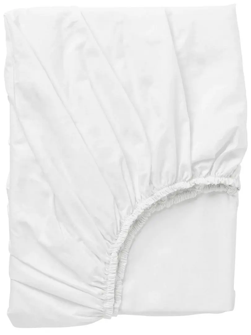 Cearsaf cu elastic Ikea Dvala 140x200 (Alb)