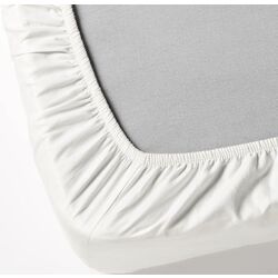 Cearsaf cu elastic Ikea Dvala 160x200 (Alb) Thumb