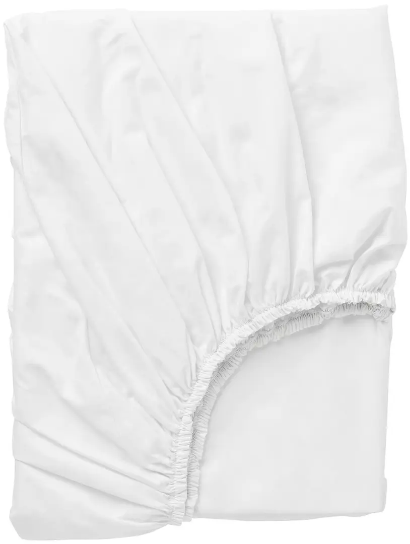 Cearşaf cu elastic Ikea Dvala 160x200 (Alb)