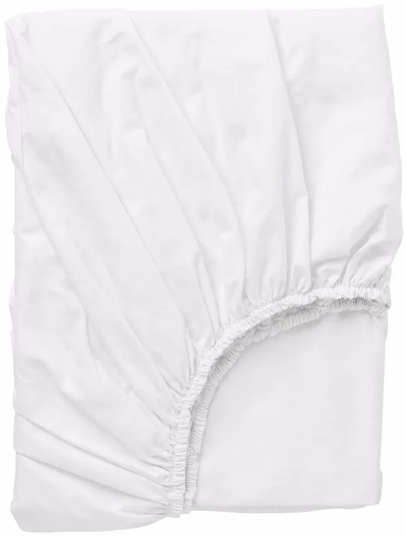 Cearsaf cu elastic Ikea Dvala 160x200 (Alb)