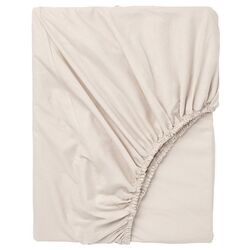 Простынь на резинке Ikea Dvala 160x200 (Бежевый)