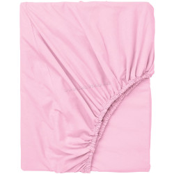 Простынь на резинке Ikea Dvala 160x200 (Розовый)