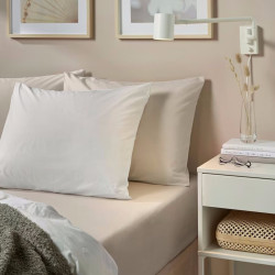 Cearsaf cu elastic Ikea Dvala 180x200 (Bej) Thumb