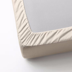 Cearsaf cu elastic Ikea Dvala 180x200 (Bej) Thumb