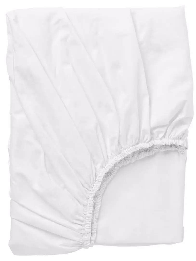 Cearsaf cu elastic Ikea Dvala 80x200 (Alb)