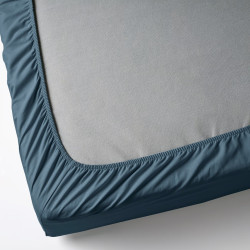 Cearşaf cu elastic Ikea Dvala 80x200 (Albastru) Thumb