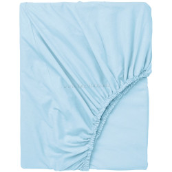 Простынь на резинке Ikea Dvala 90x200 (Голубой)