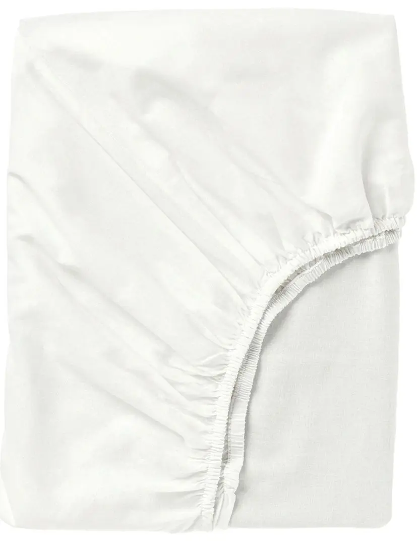 Cearsaf cu elastic Ikea Fargmara 160x200 (Alb)