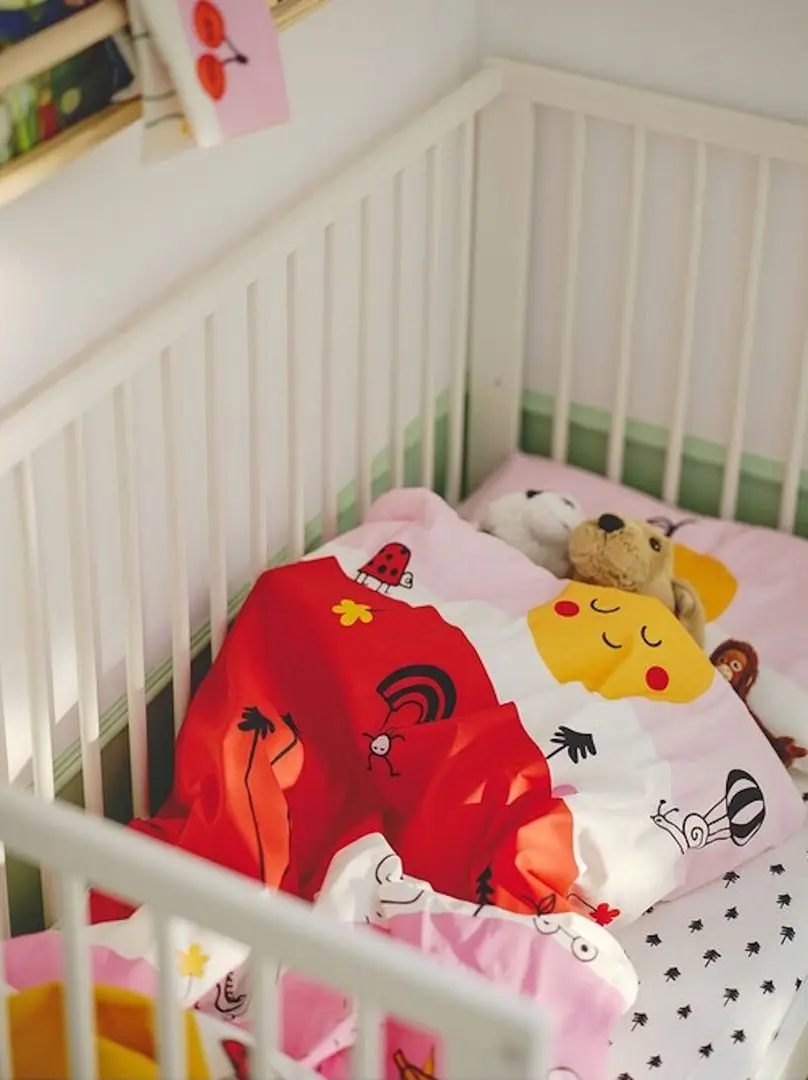 Cearsaf cu elastic Ikea Gronfink/Model Arbore 60x120 (Alb)