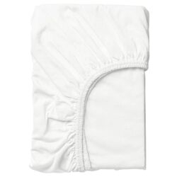 Cearsaf cu elastic Ikea Len 70x160 (Alb) Thumb